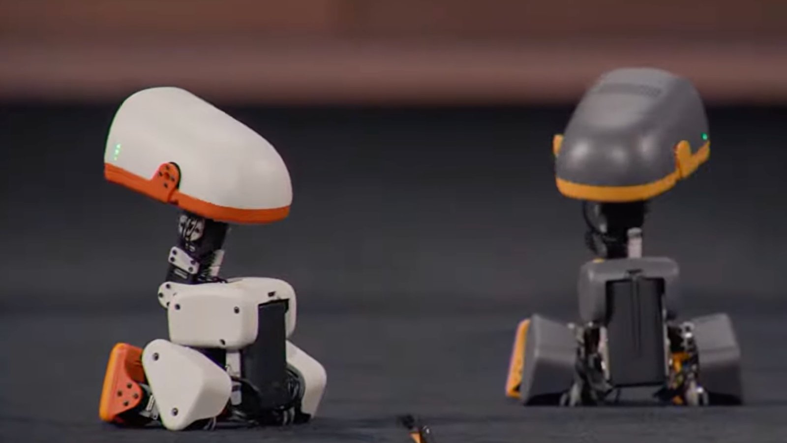 Video: Tiny robots steal the show at NVIDIA event with funny stumbles